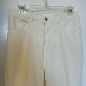 Bogner white corduroy pants